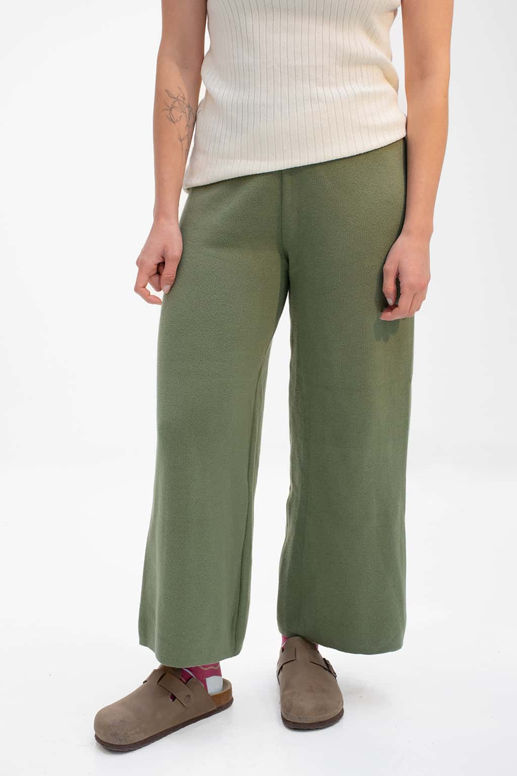 Pantalón Tejido Verde