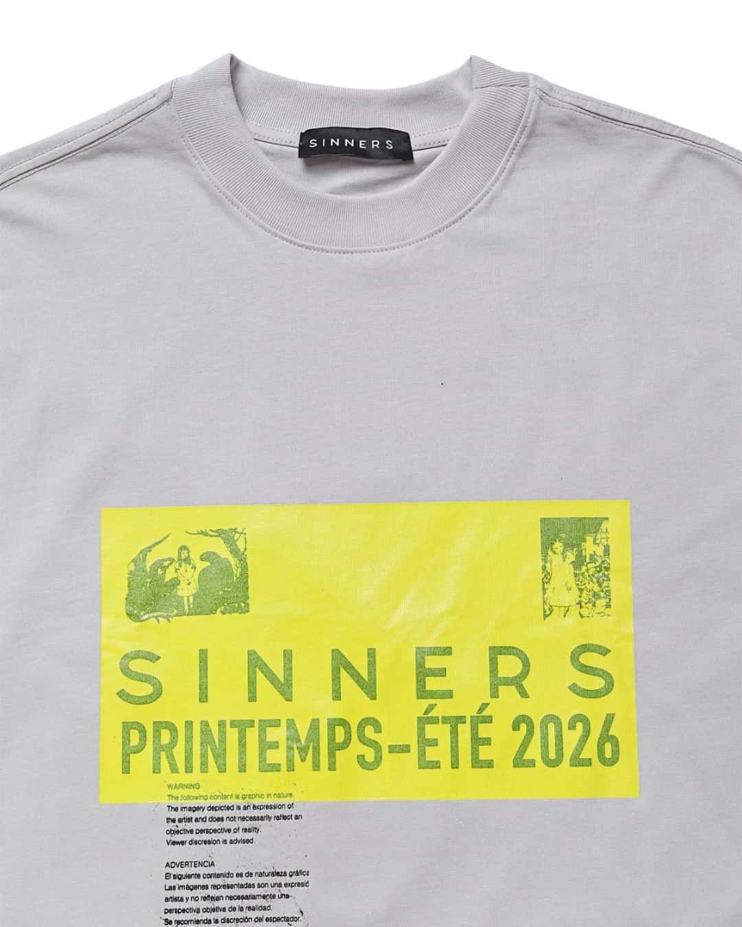PRE-CAUCION GRAY T-SHIRT - miniatura 3