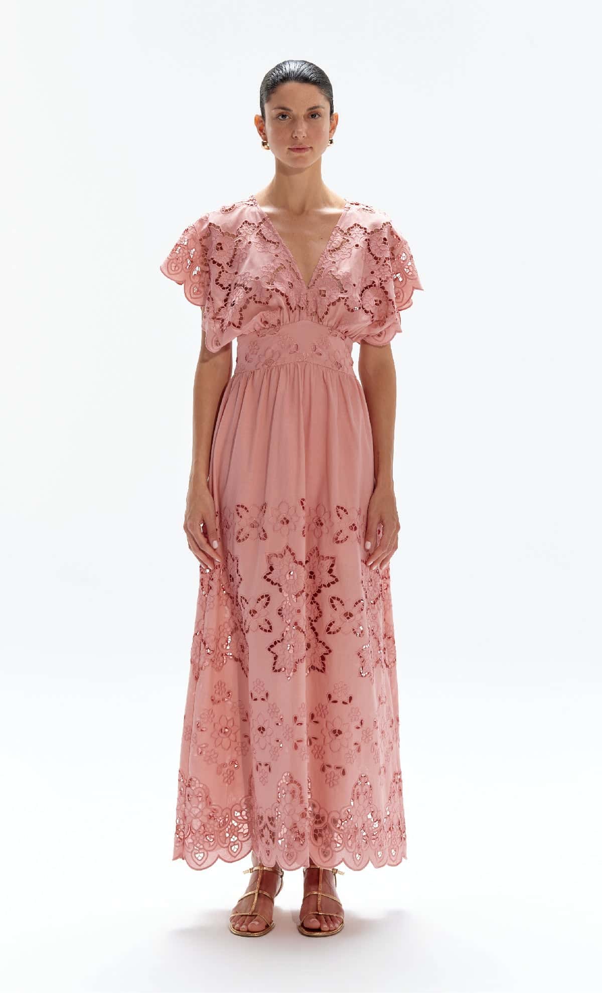 Vestido midi Juliana Coral