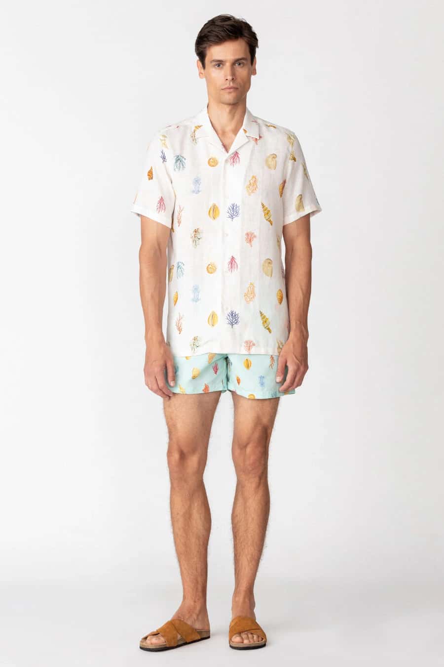 Men's linen shirt white zuyder
