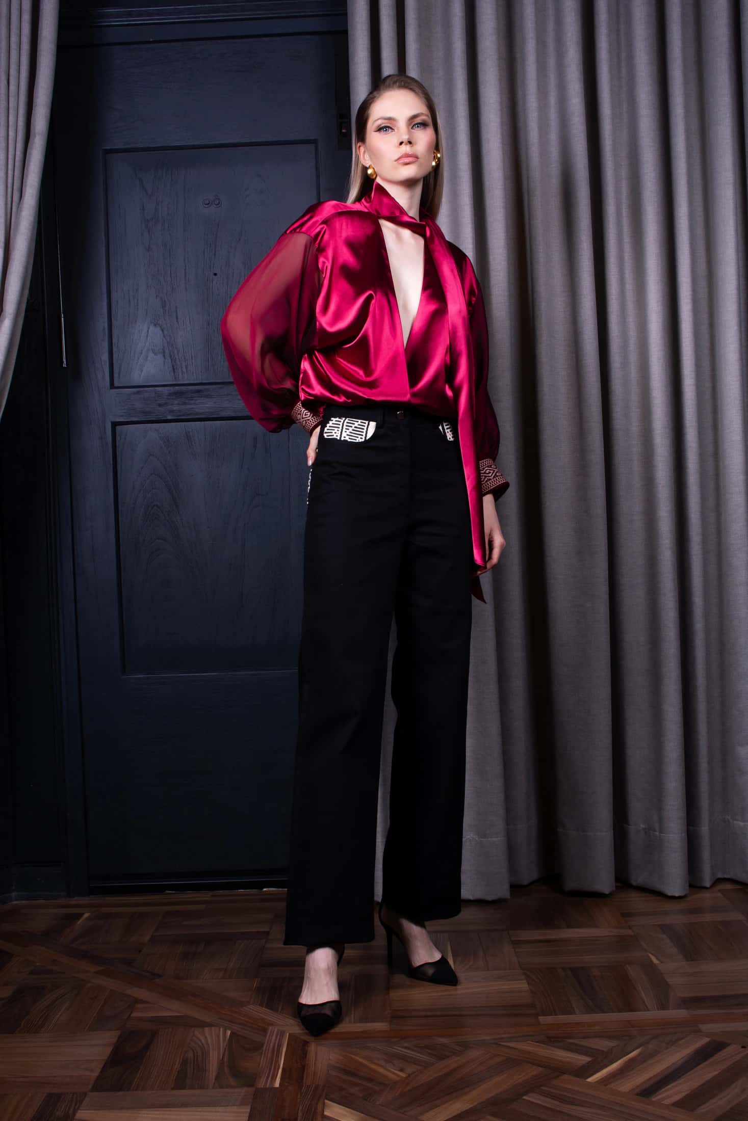 Blusa Chiffon Brisa DE Vino