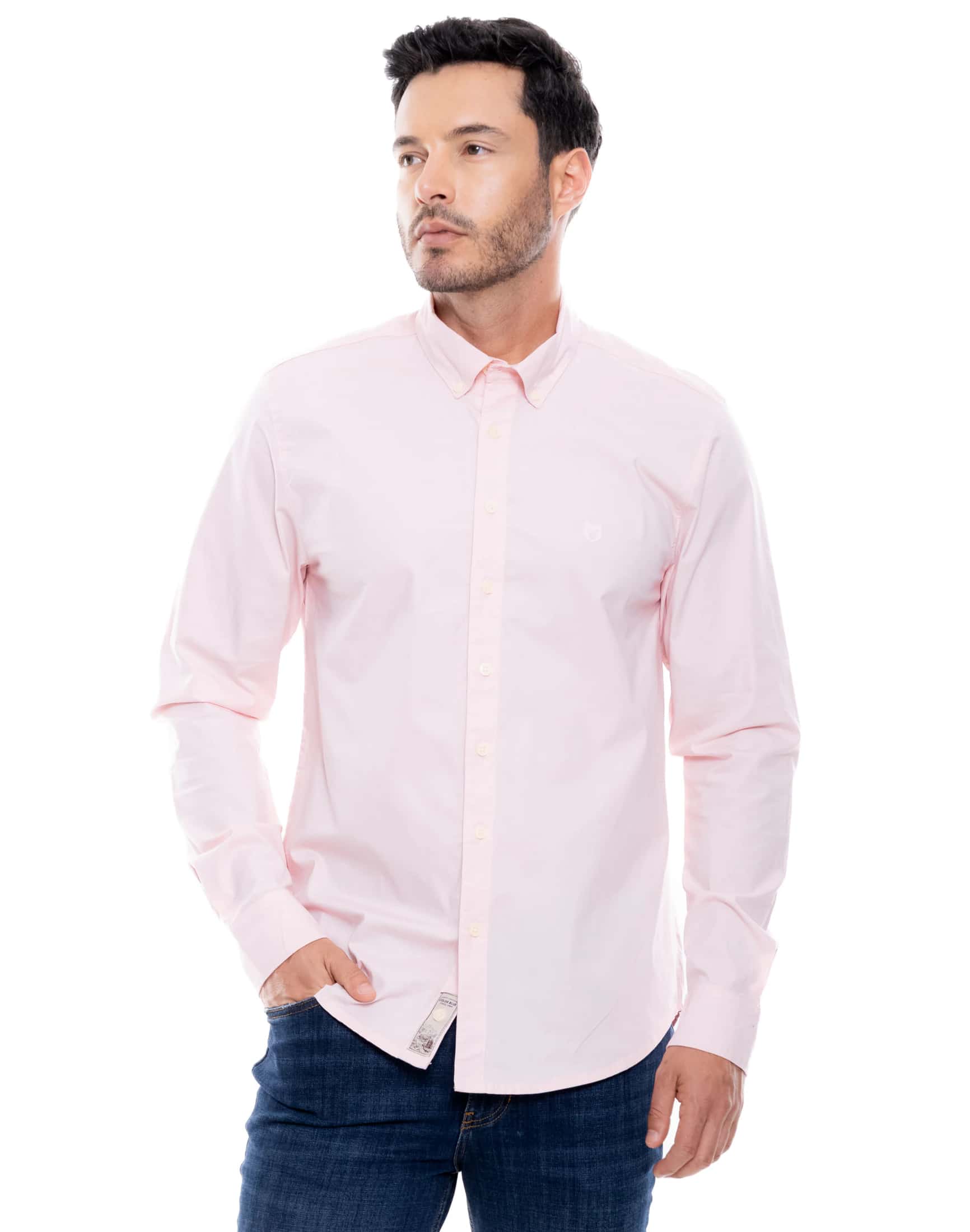 Camisa Manga Larga Unicolor Logo