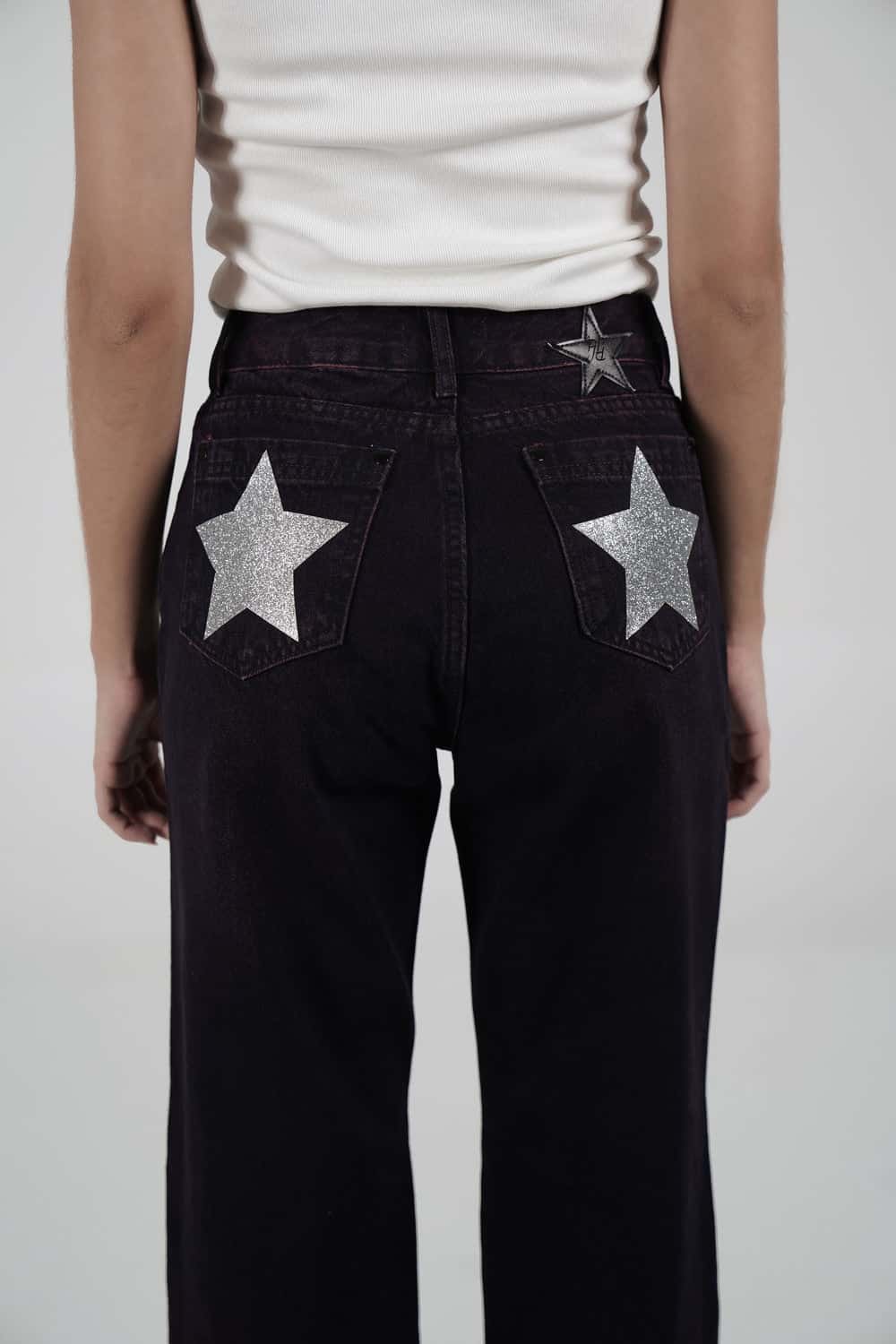 Double Star Burgundy Jeans