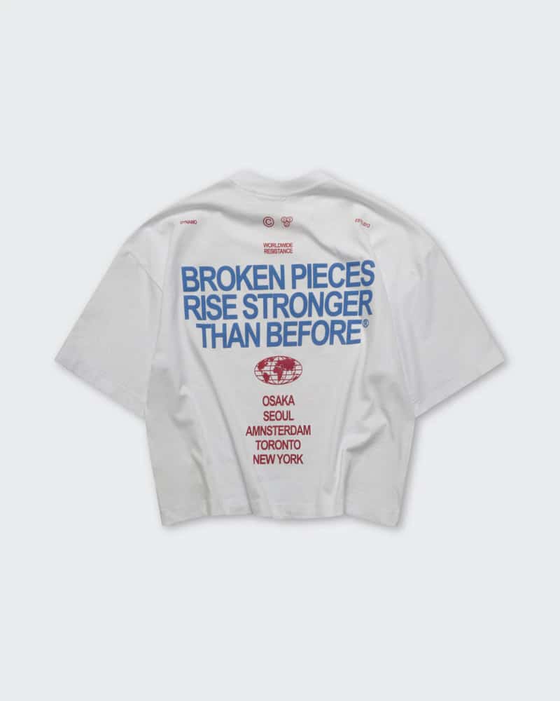 Camiseta  Blanca Boxy Broken - miniatura 5