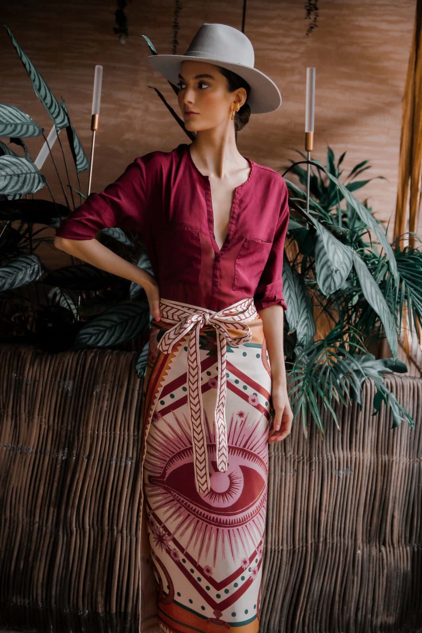 Sari Nazar, Crema / Vestido - Falda - miniatura 7