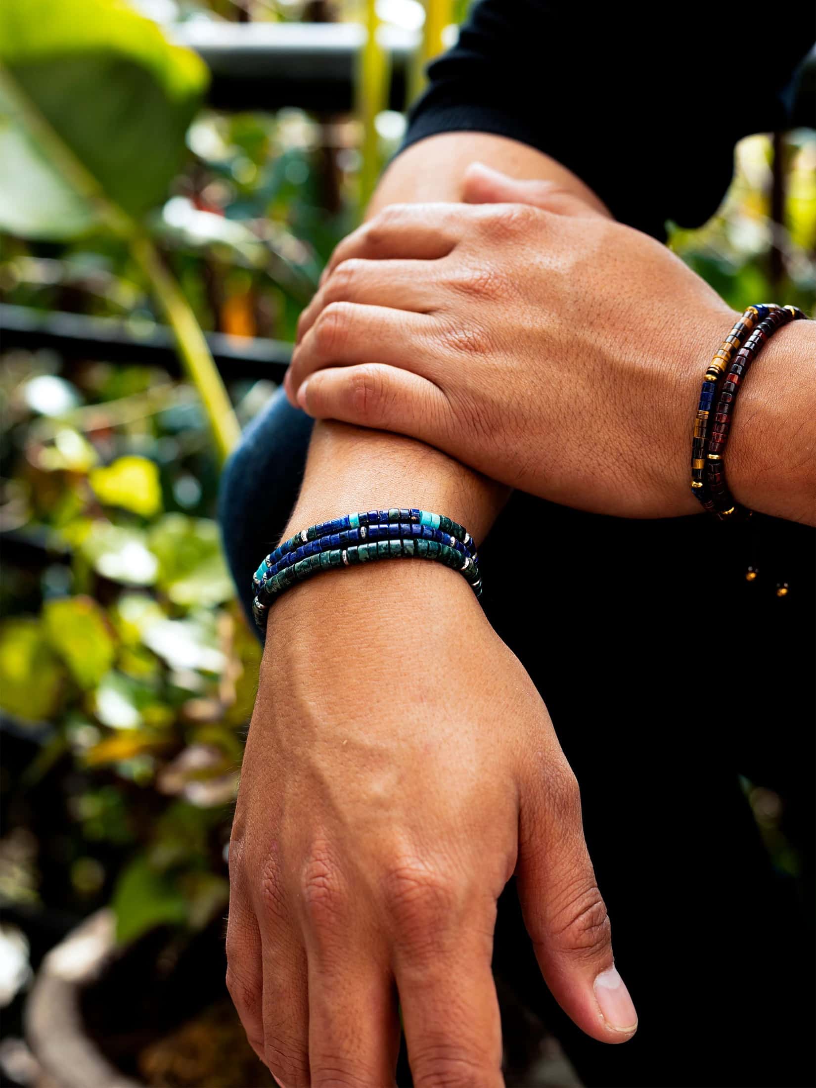 Brazalete Lapis Heishi 4mm - miniatura 4