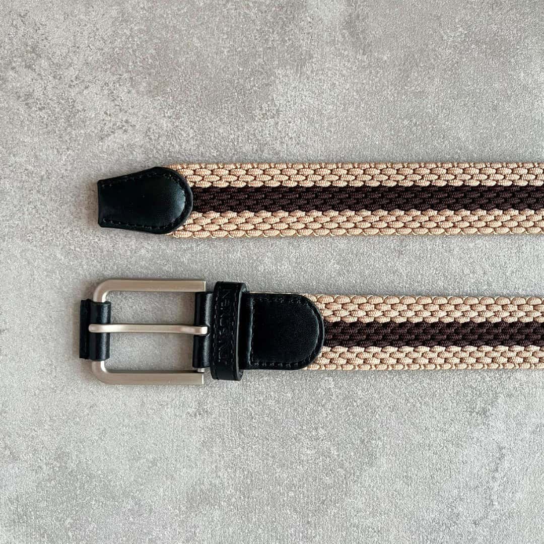 Cinturón Jon Sonen Beige Brown