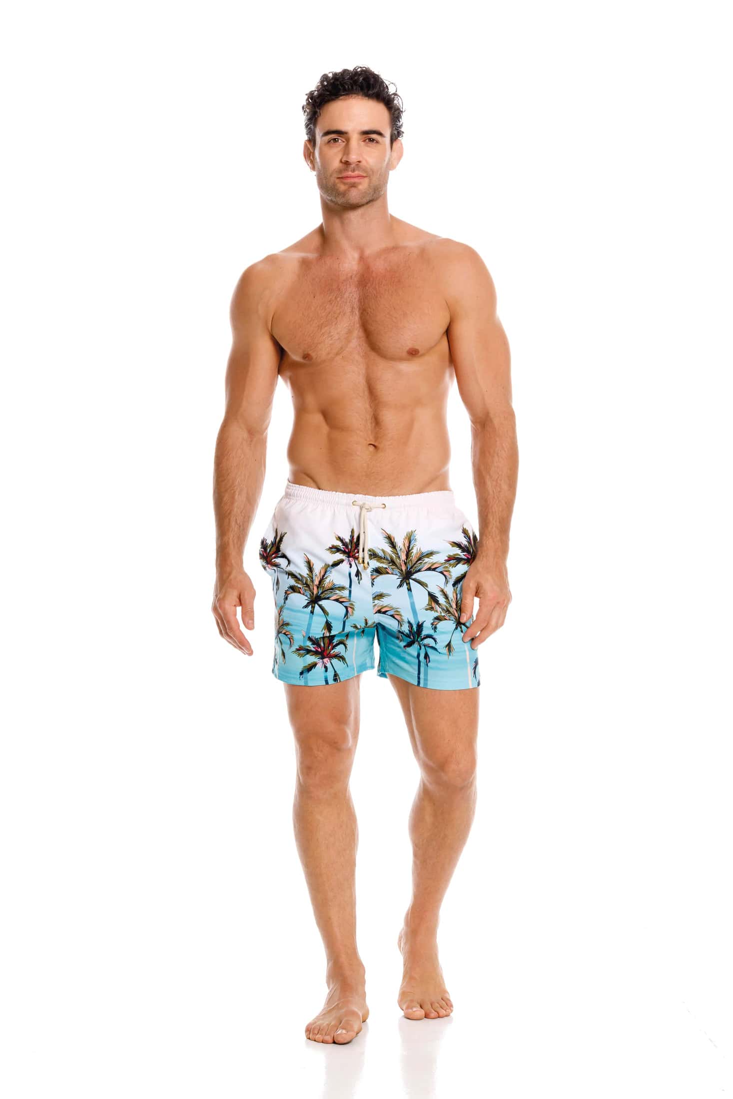 Pantaloneta Hombre Atardecer Azul