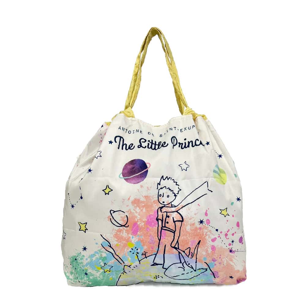 Bolsa Ecologica Para Mujer Principito En Tela Anfluído Plegable