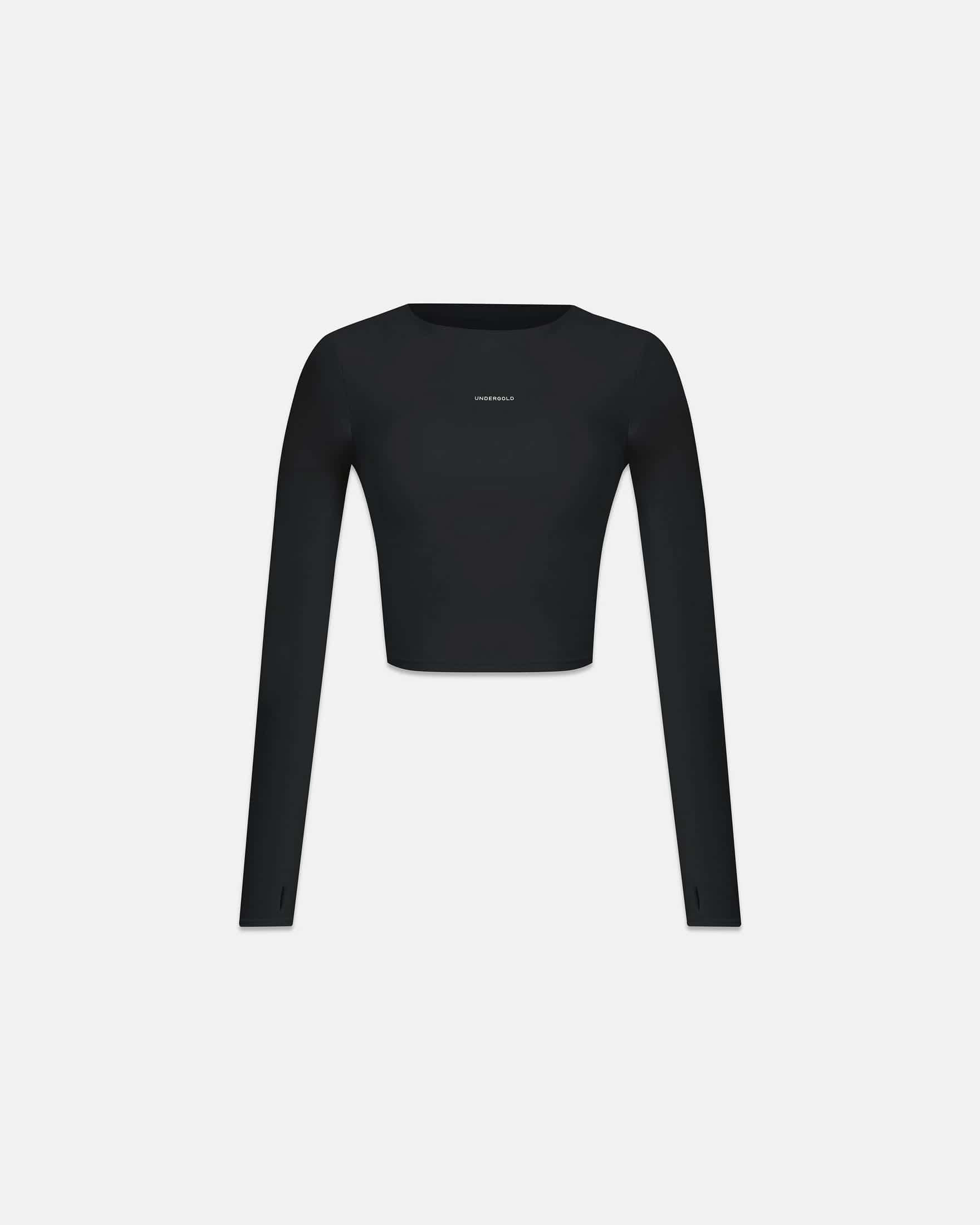 W Line Basic Long Sleeve Tshirt Black