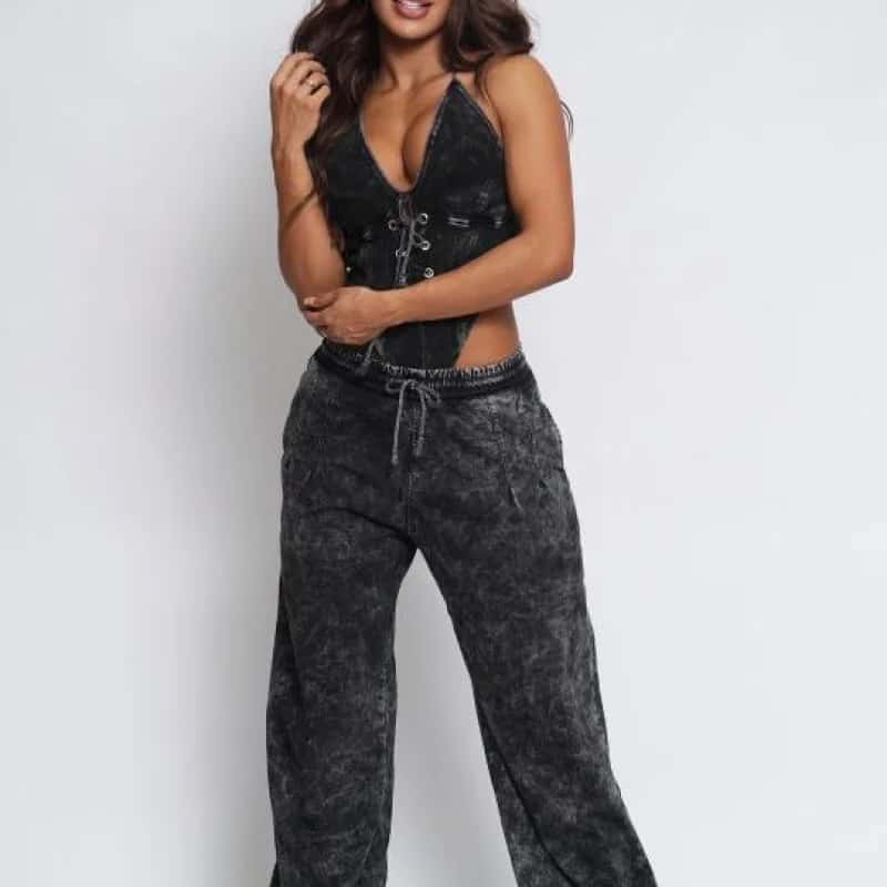 SET CON BODY CORDON GRIS OSCURO - miniatura 2