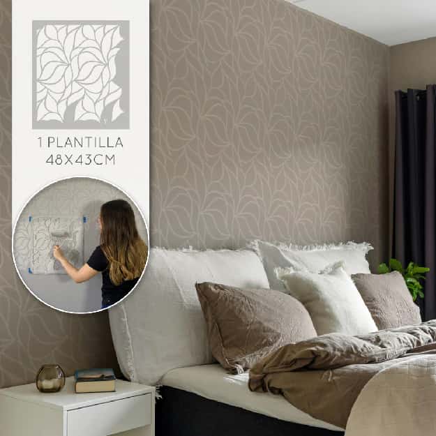 Plantillas para pintar, Vamarú Stencils, Colección Melina 48x48cm, 1und