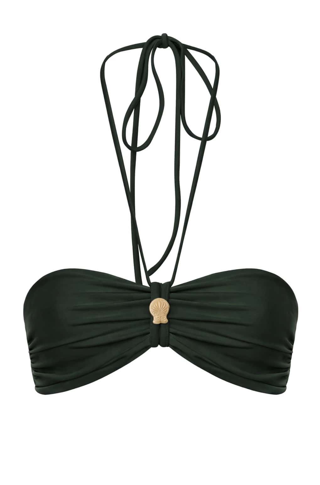 Maria Top / Dark Green & Ivory - miniatura 2