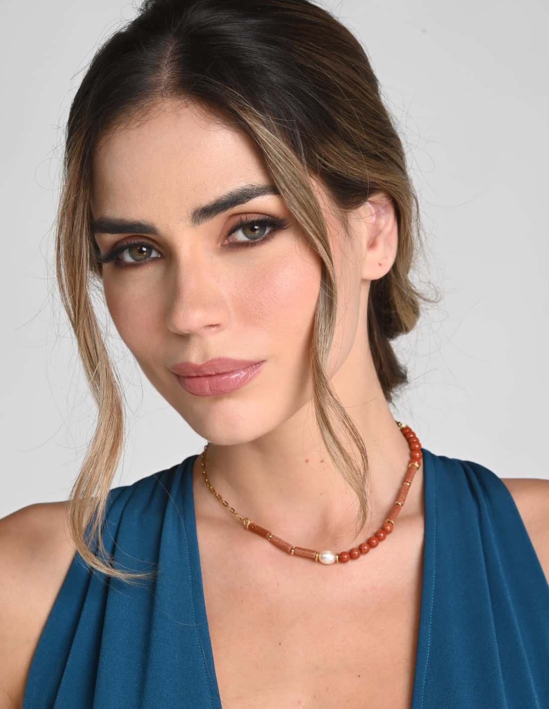 Collar Lalita Lluvia De Oro + Ochre