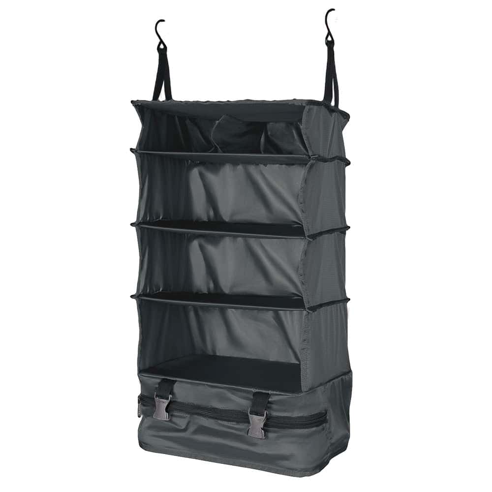 Cubo organizador acordeon de 6compartimientos light gris V2 reata negra
