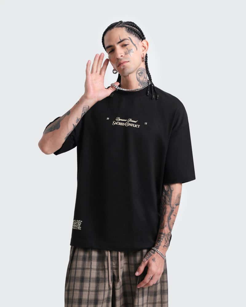 Camiseta Negra Oversize Apocalypse - miniatura 3