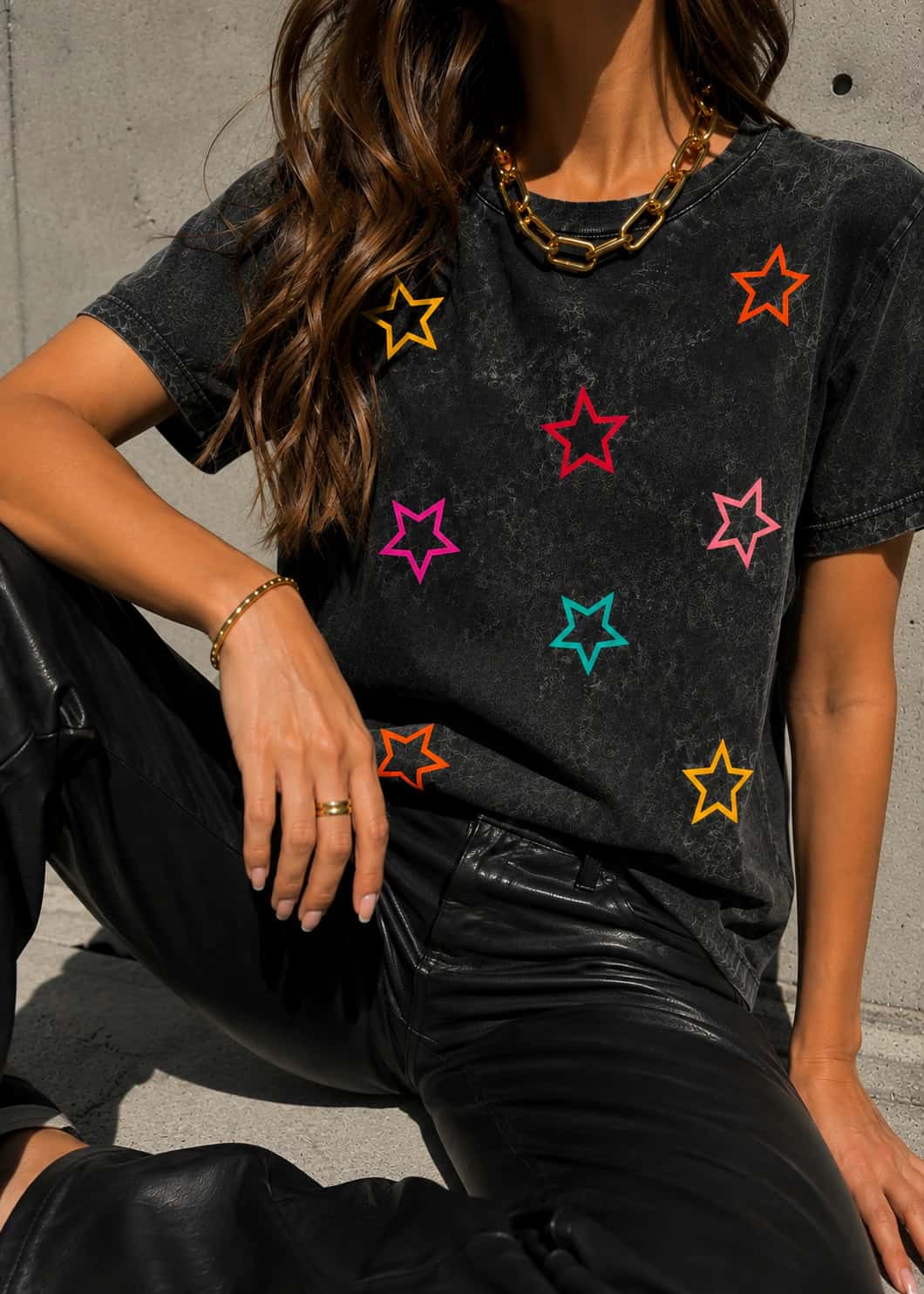 CAMISETA ACID WASH GALAXY - miniatura 1
