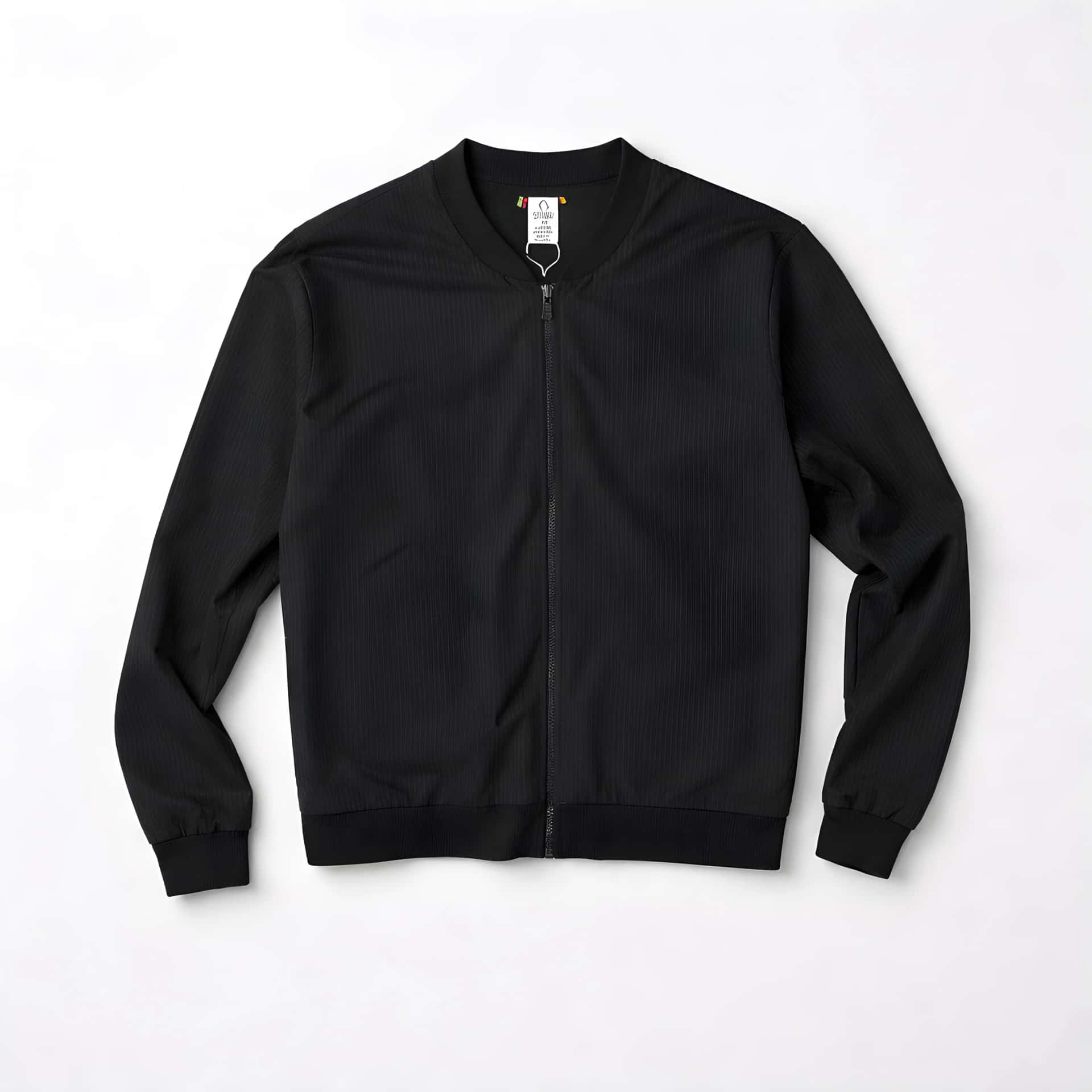 BOMBER JACKET EN PAÑO RAYA TIZA - miniatura 1