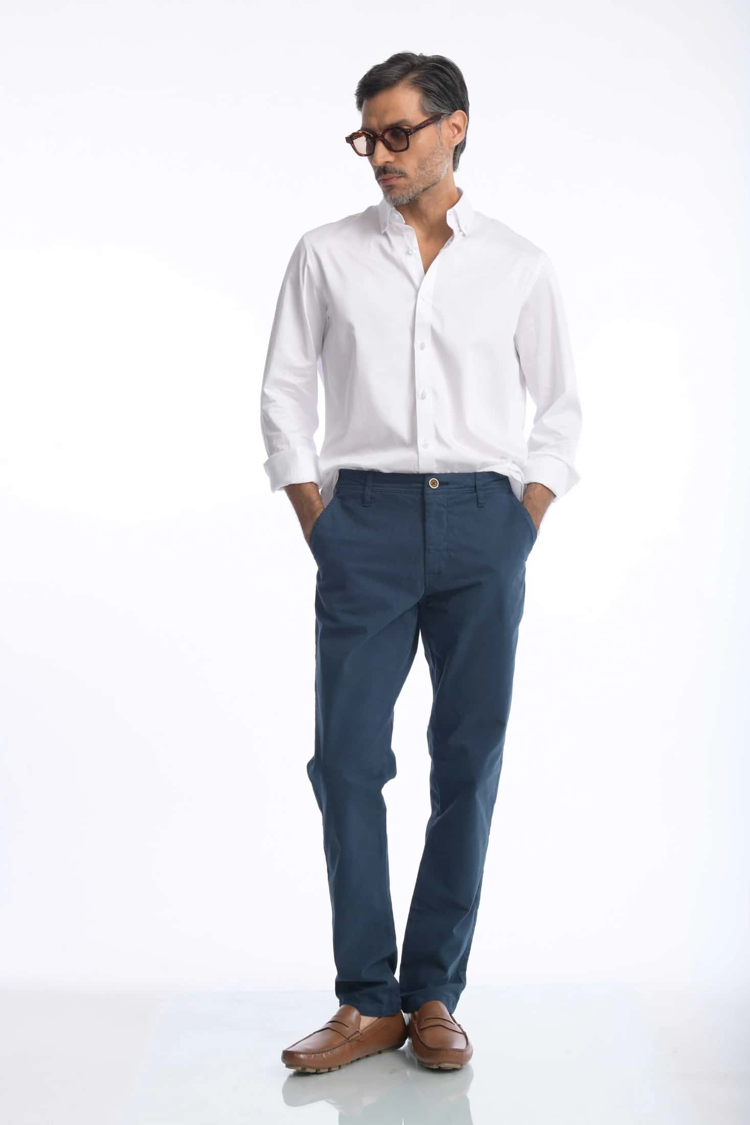 Pantalón Chino Dril Azul Marino