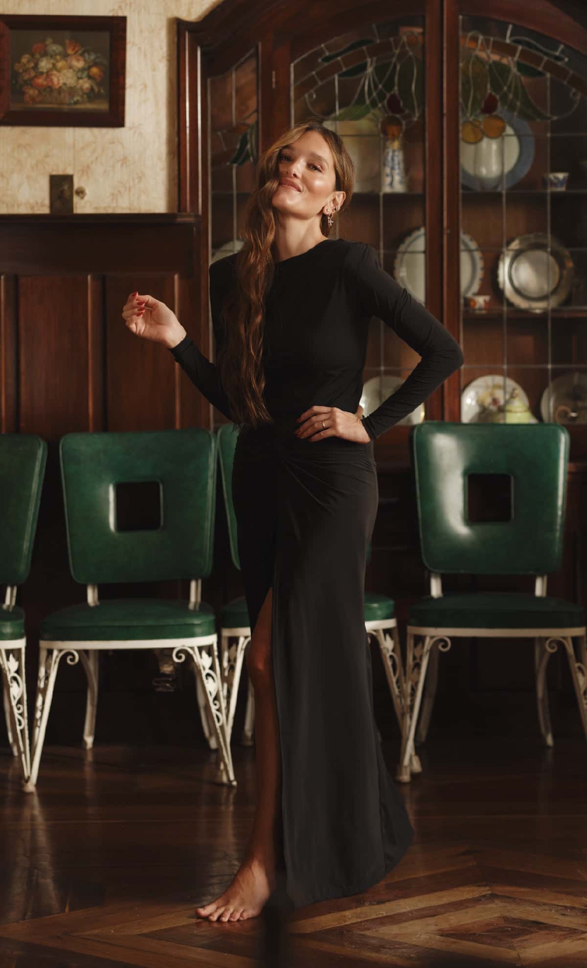 Vestido largo Marcin Black
