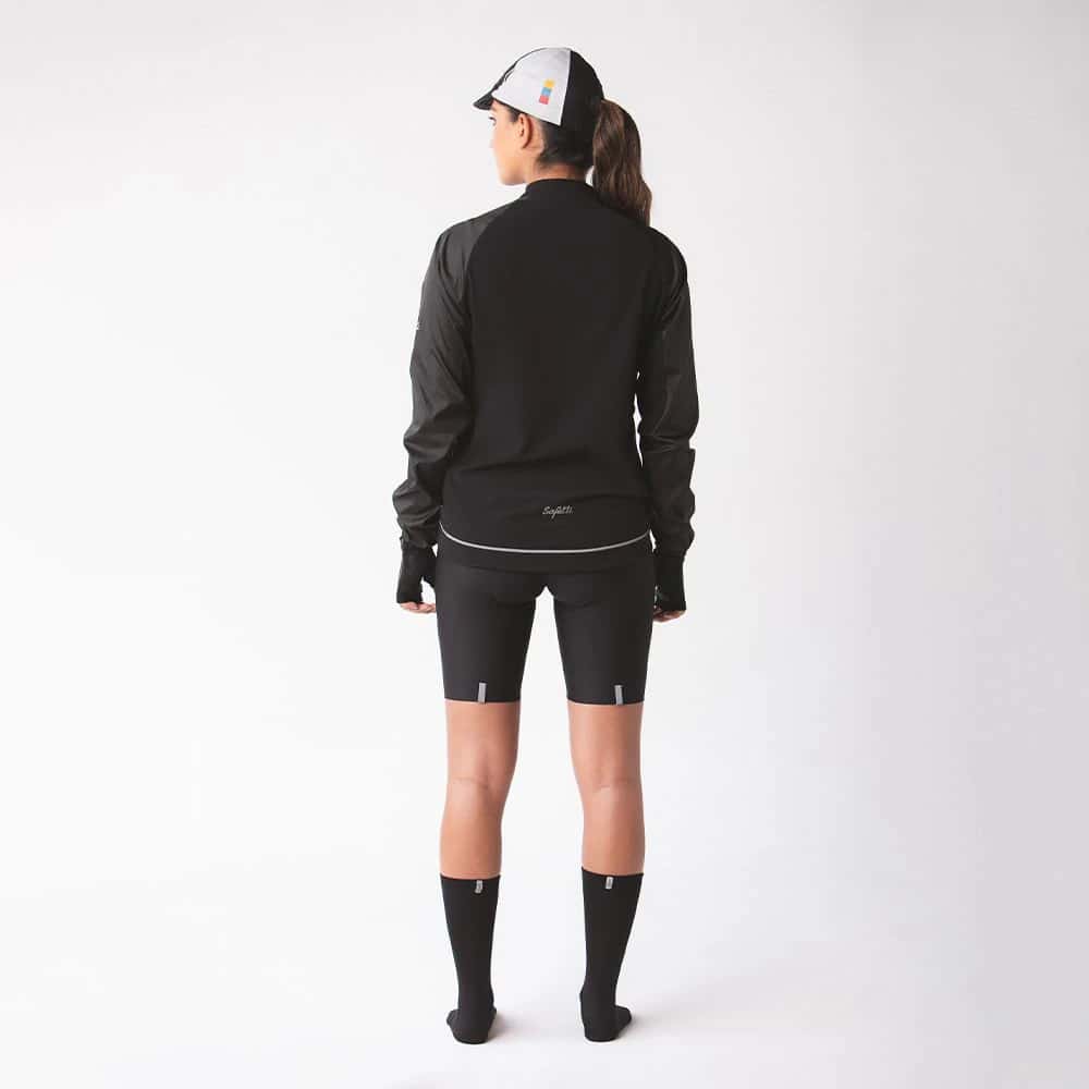 CHAQUETA CICLISMO AQUALITE NERO PARA MUJER - miniatura 2