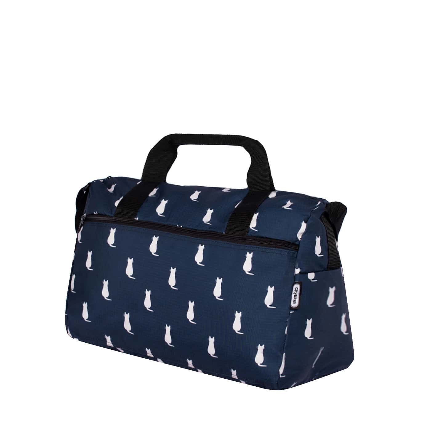 Maleta M ULTRA Plegable Estampado Gatos Citybags Multicolor