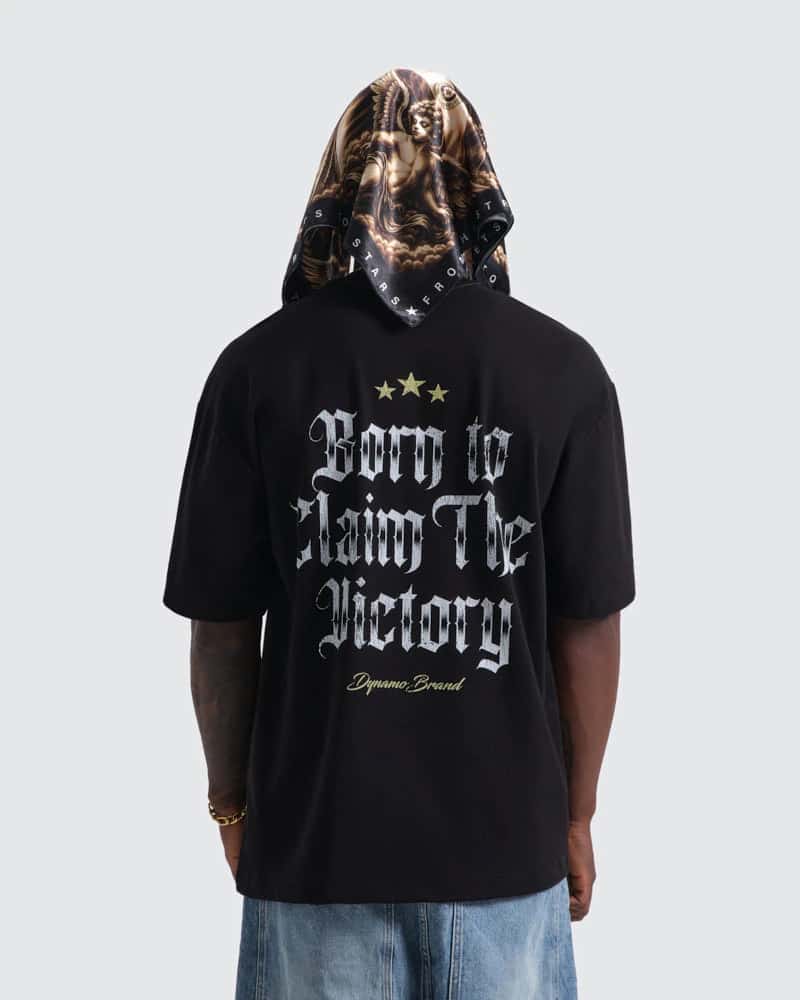 Camiseta Negra Oversize Victory Born - miniatura 2