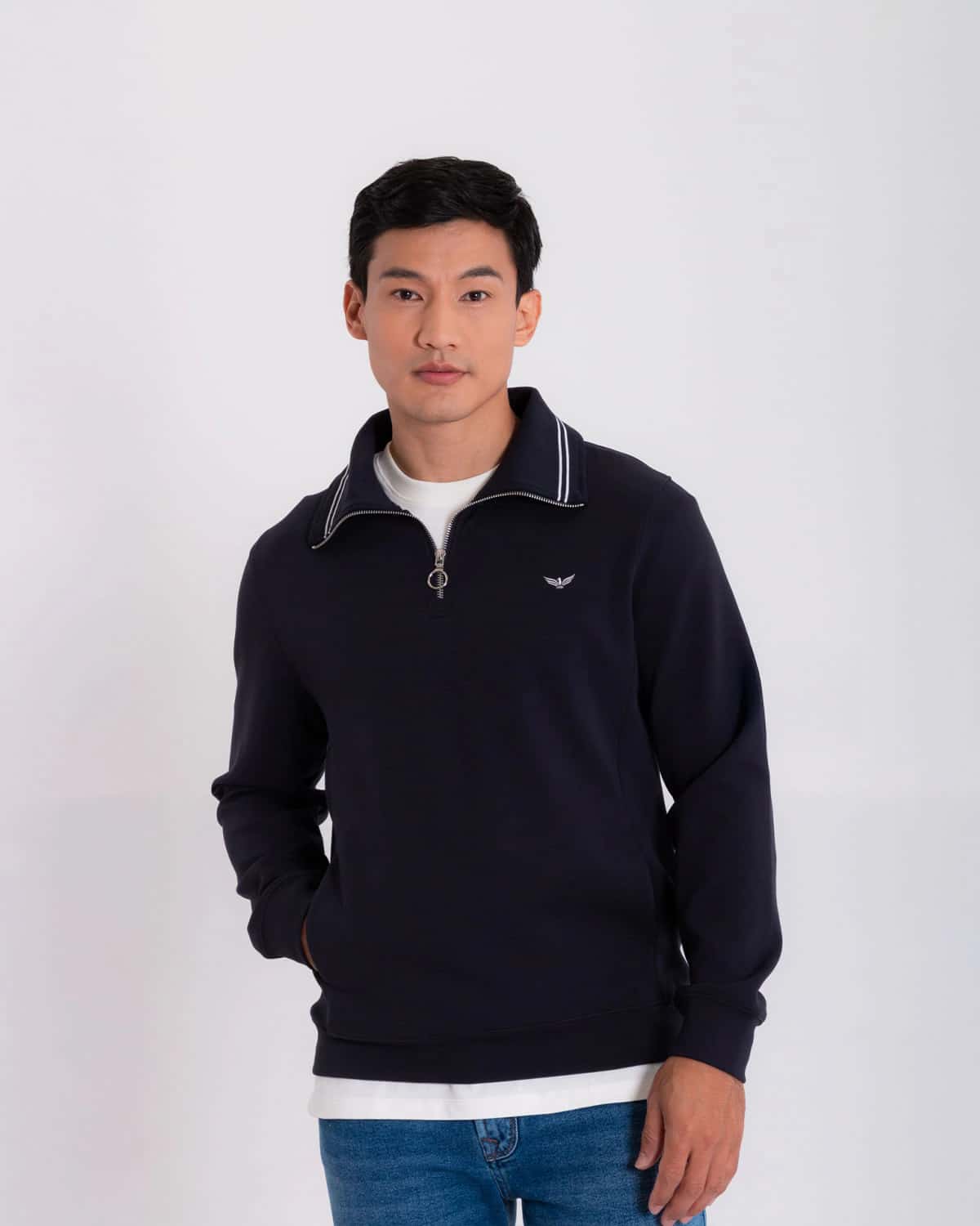 Buzo azul para hombre