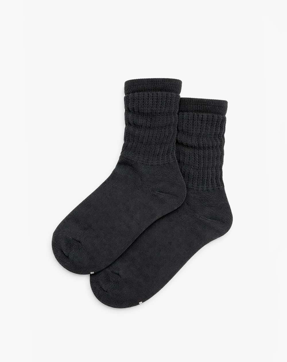 2 pares de medias cortas negras mujer