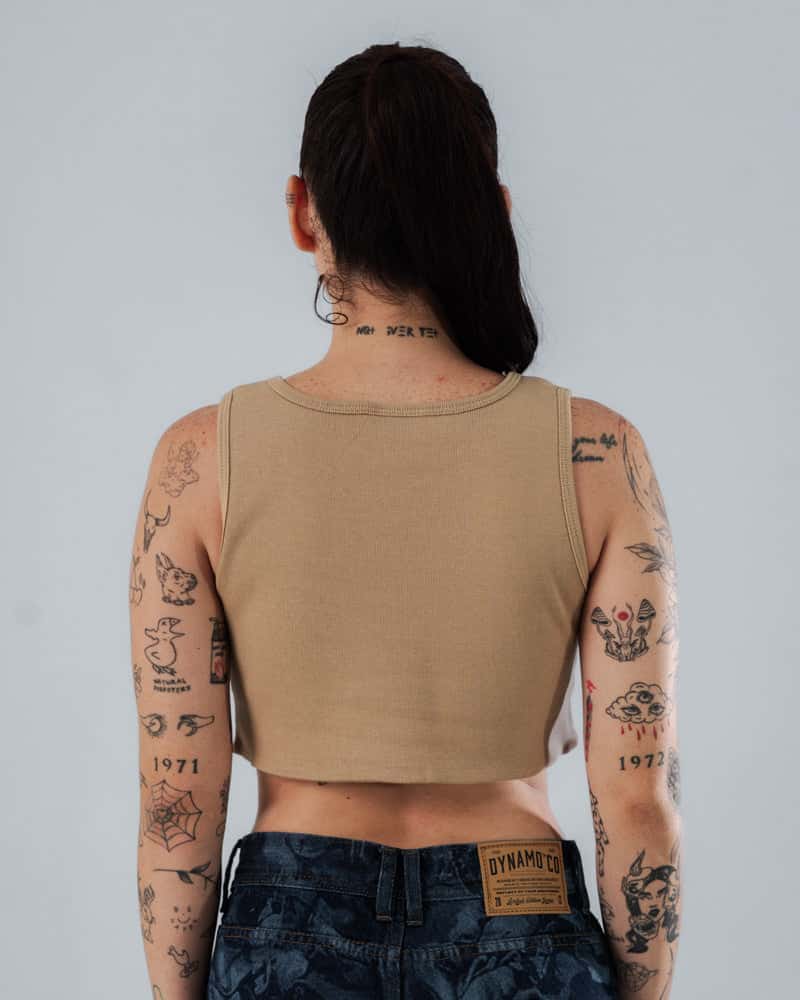 Crop Top Arena Para Mujer Corte Imperio - miniatura 5