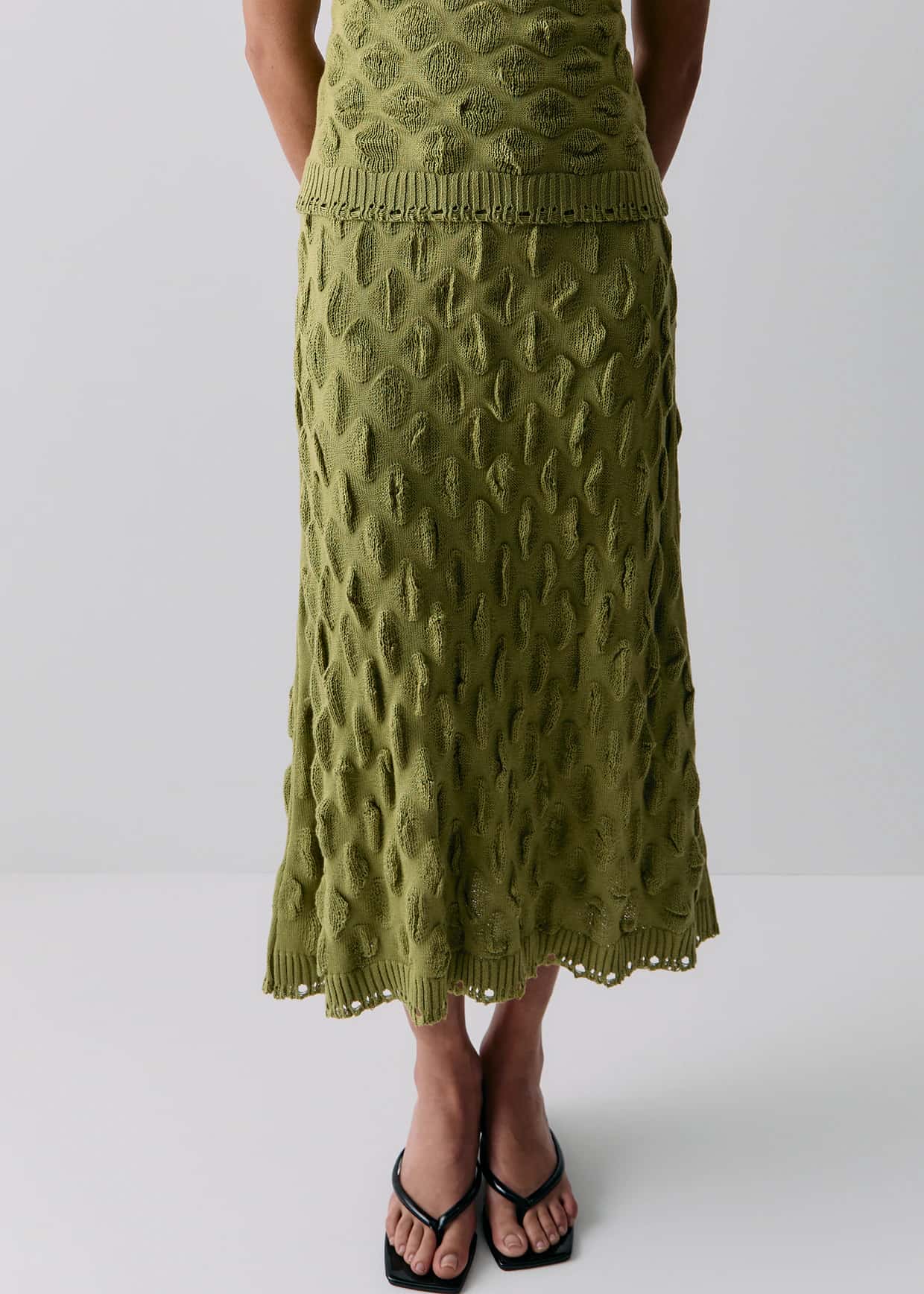 TUNICATA MIDI SKIRT