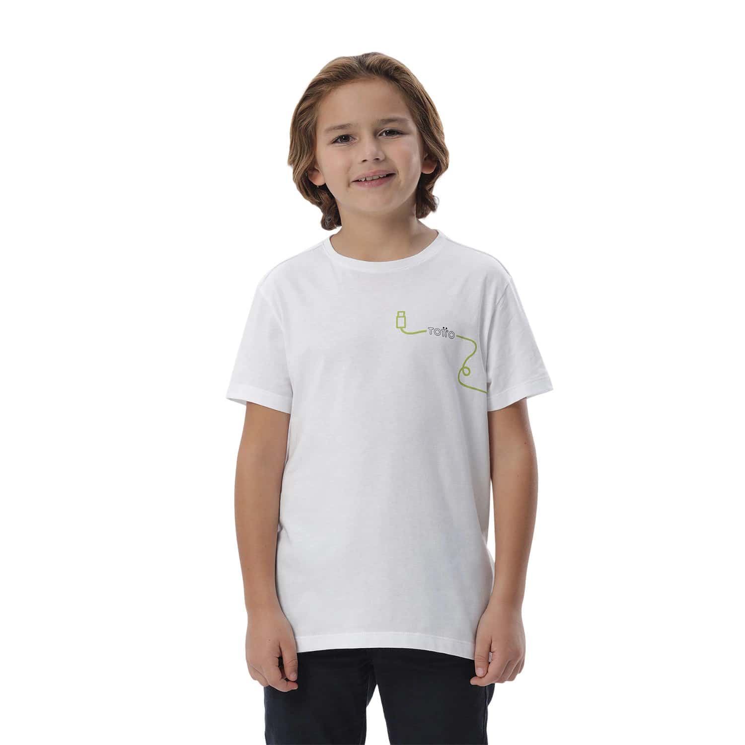 Camiseta para Niño Proyecty color Blanca