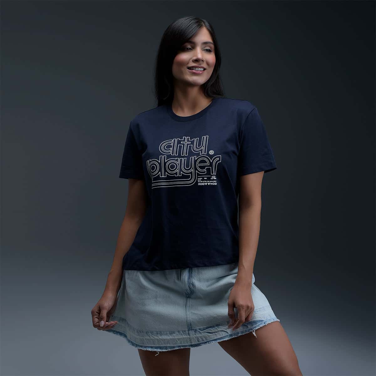 Camiseta Azul Mujer