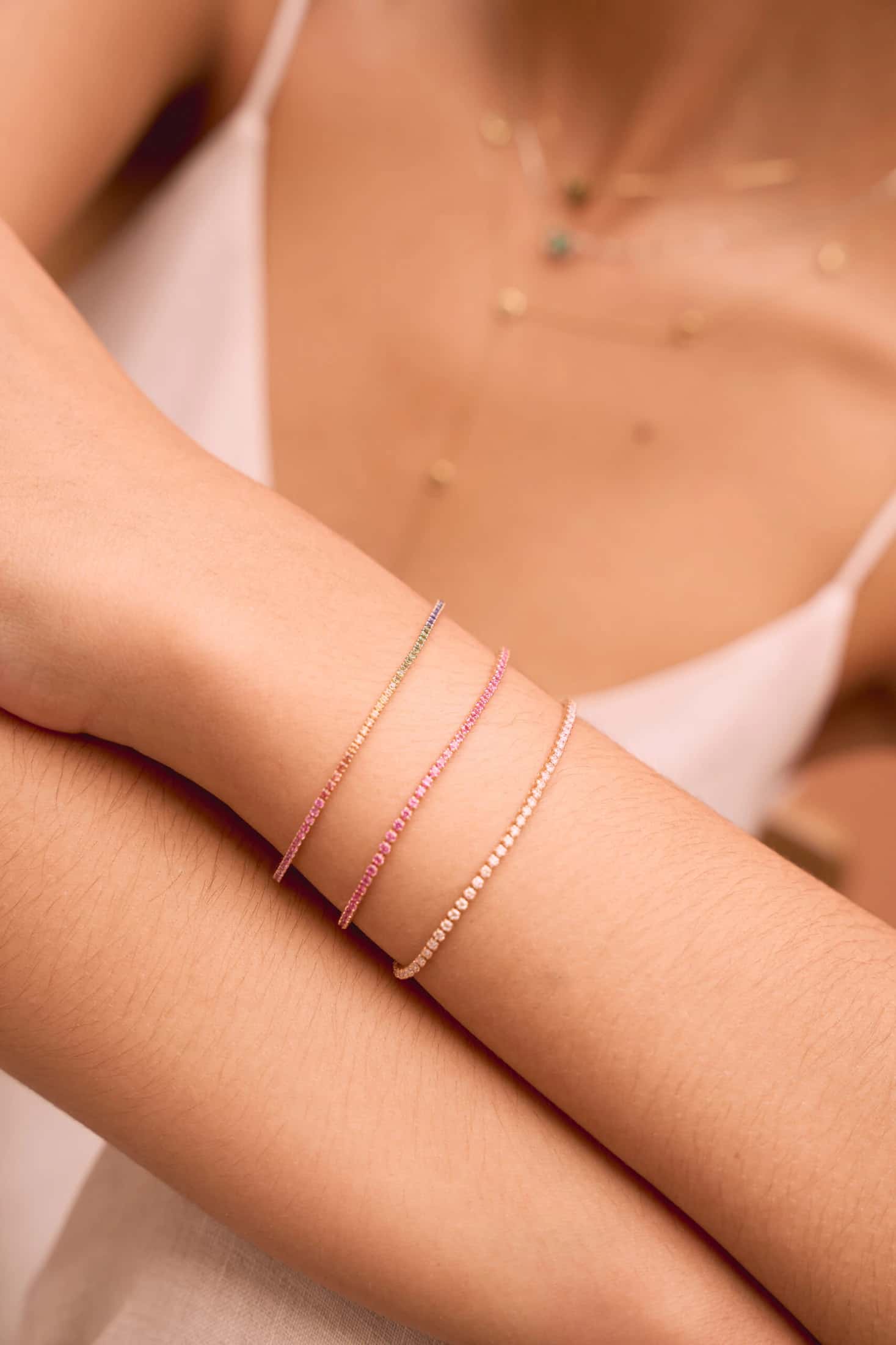 Sicilia Rainbow Sapphire Bracelet - miniatura 2