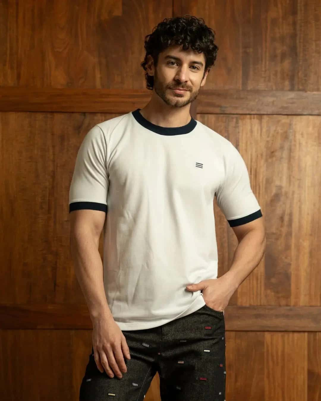 Camiseta - Bianca Collo Blu Notte