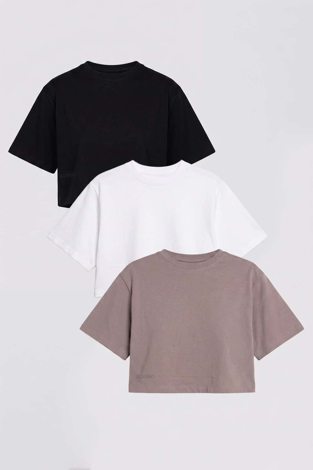 PACK X3 CROP TOP BASIC