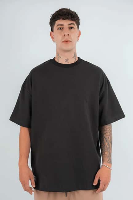 CAMISETA OVERSIZE ALTO GRAMAJE - miniatura 8
