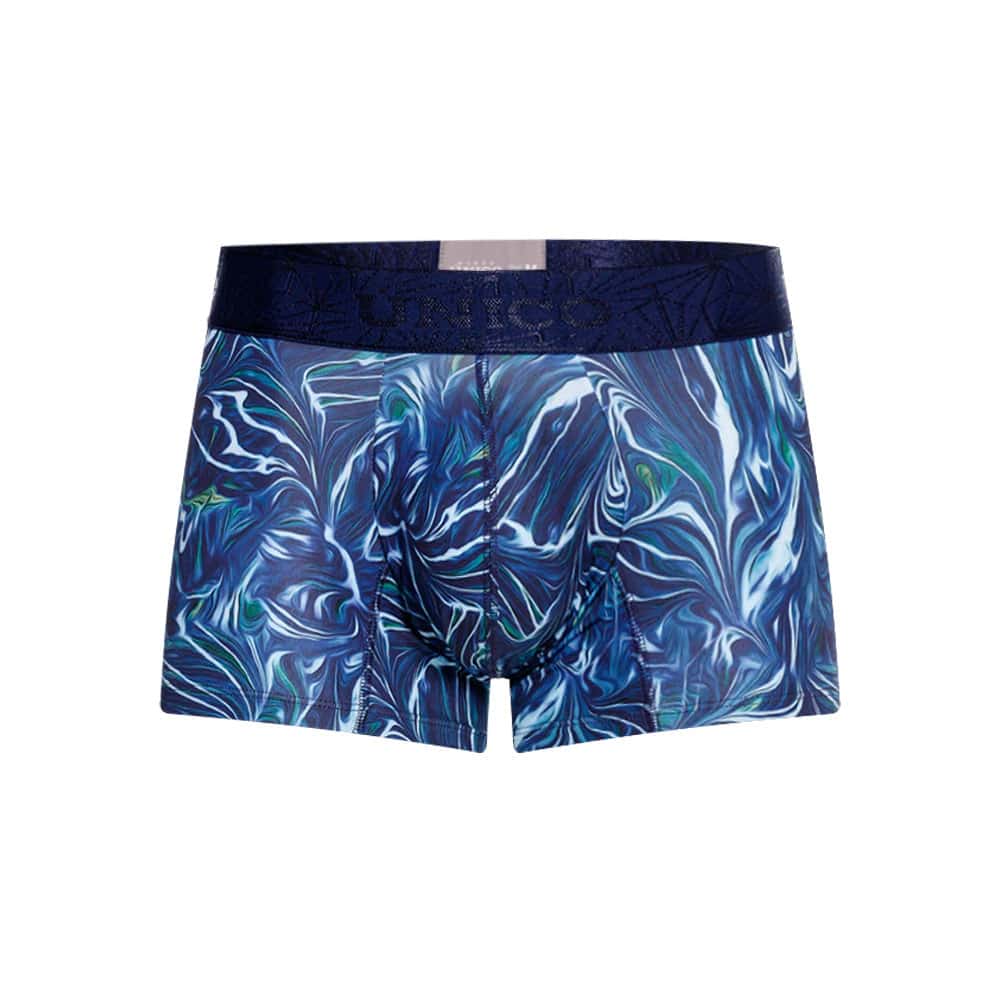 BOXER CORTO SINUOSO AZUL