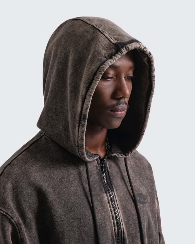 Hoodie Gris Oversize Heavy Cotton - miniatura 2