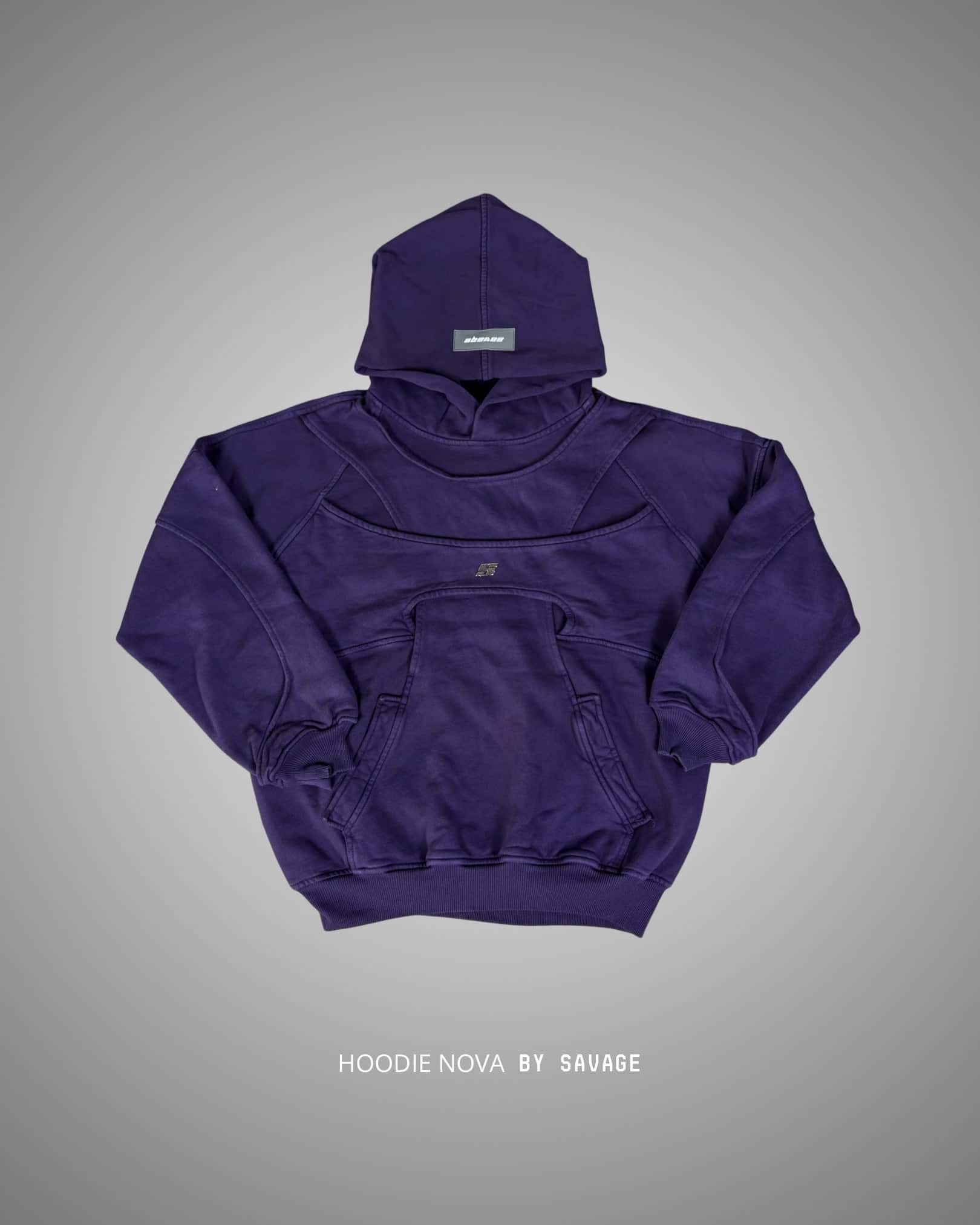 Hoodie Nova  Sun fade Morado 400 gramos