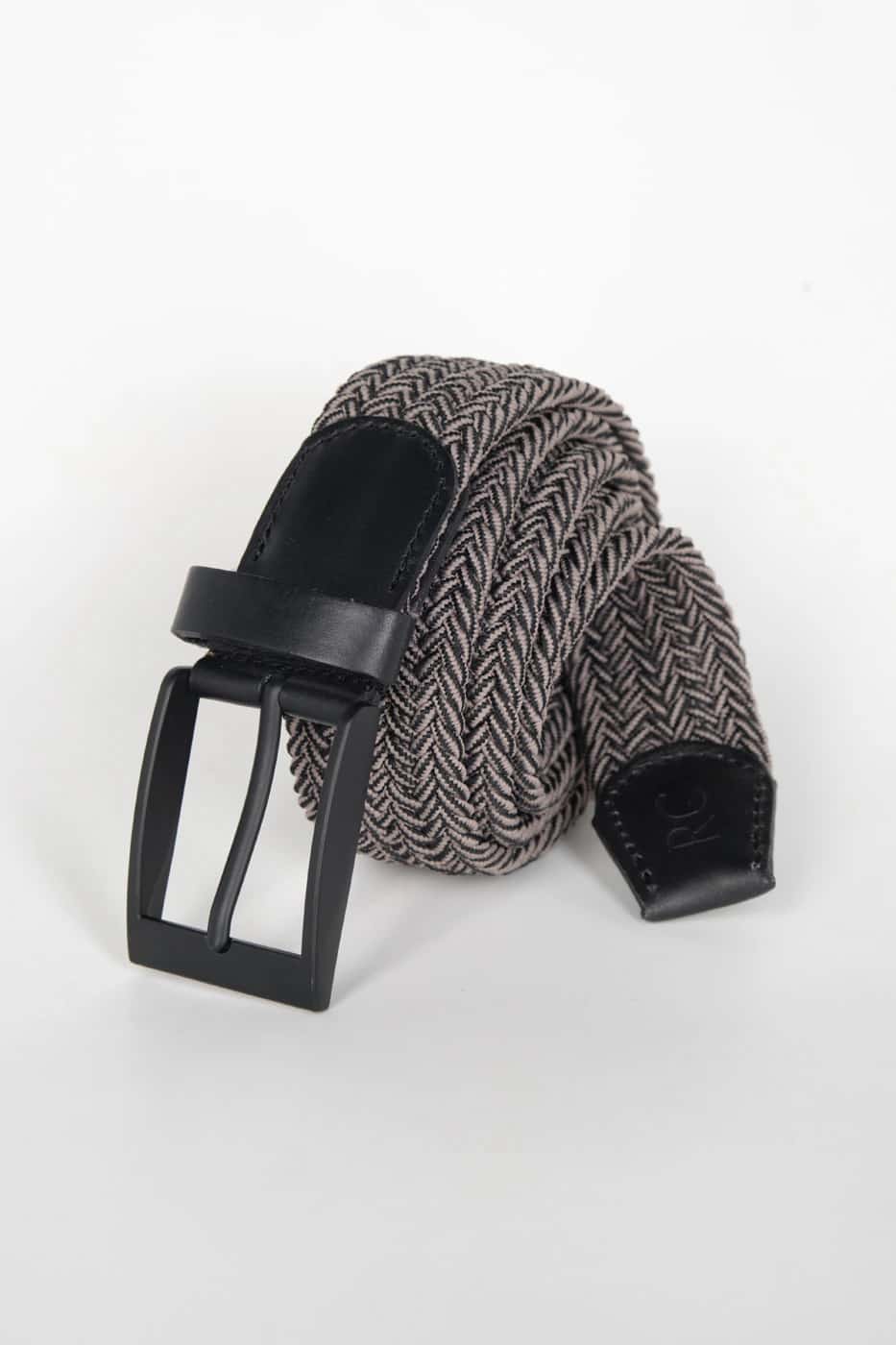 Correa Trenzada Gris Oscuro