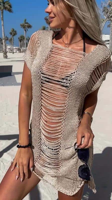 VESTIDO TEJIDO COCOA EN HILO