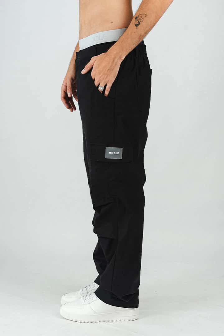 PANTALON CARGO EN DRILL - miniatura 3