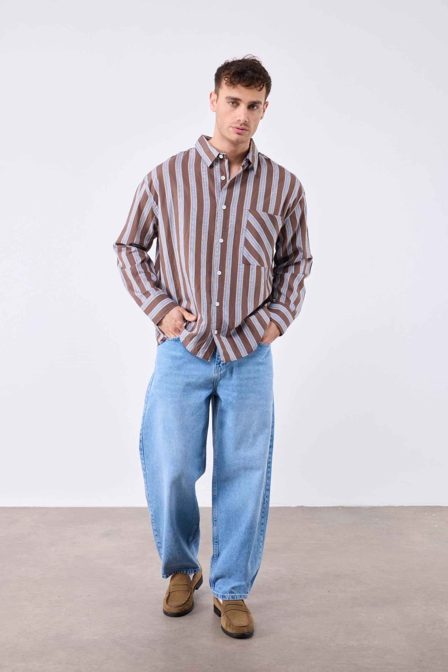 CAMISA SARAY - CAMEL - miniatura 3