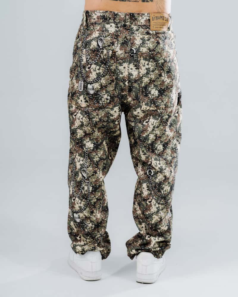 Jean Baggy Camuflado con Cadenas - miniatura 7