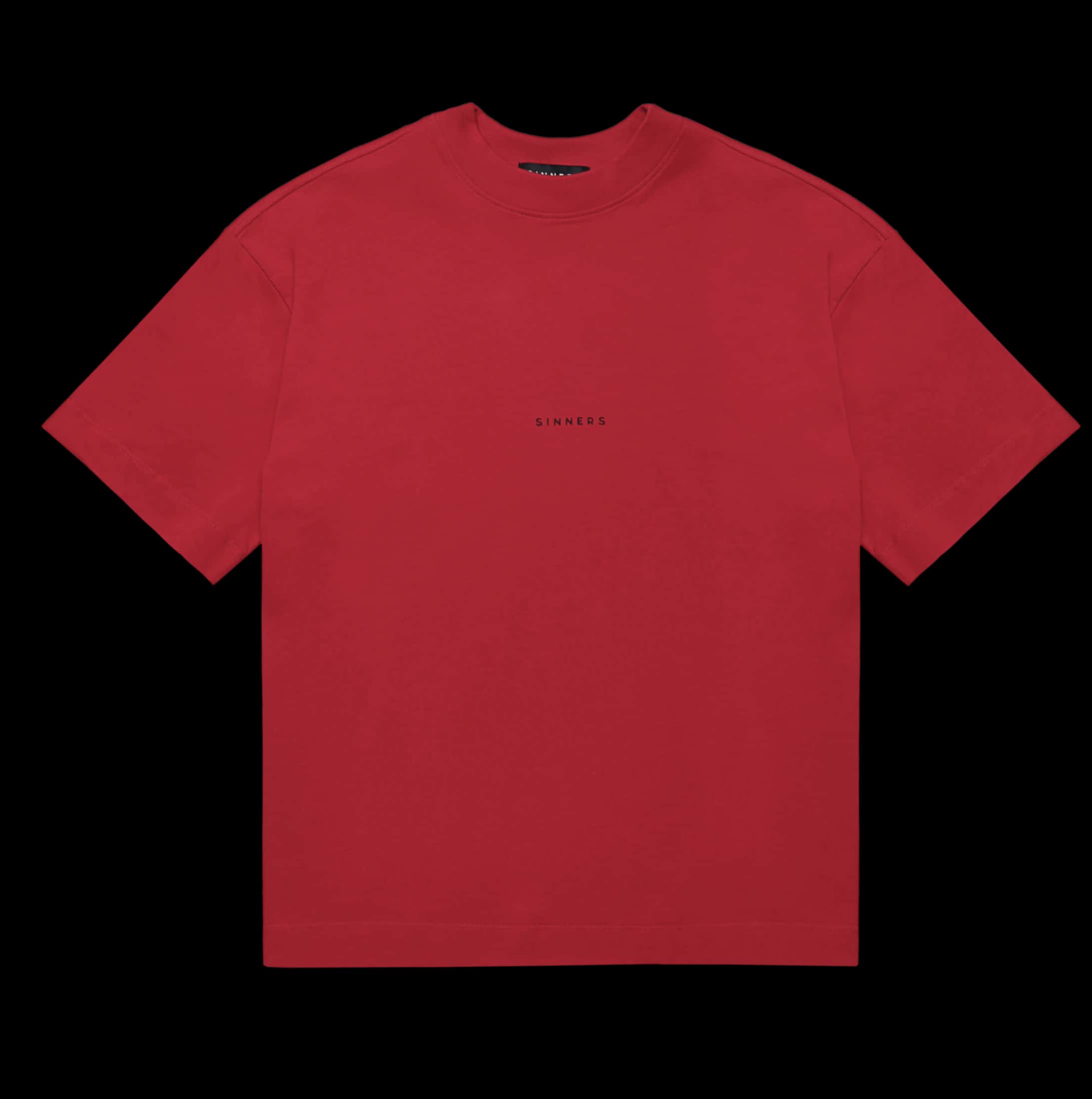 CENTER LOGO RED T-SHIRT