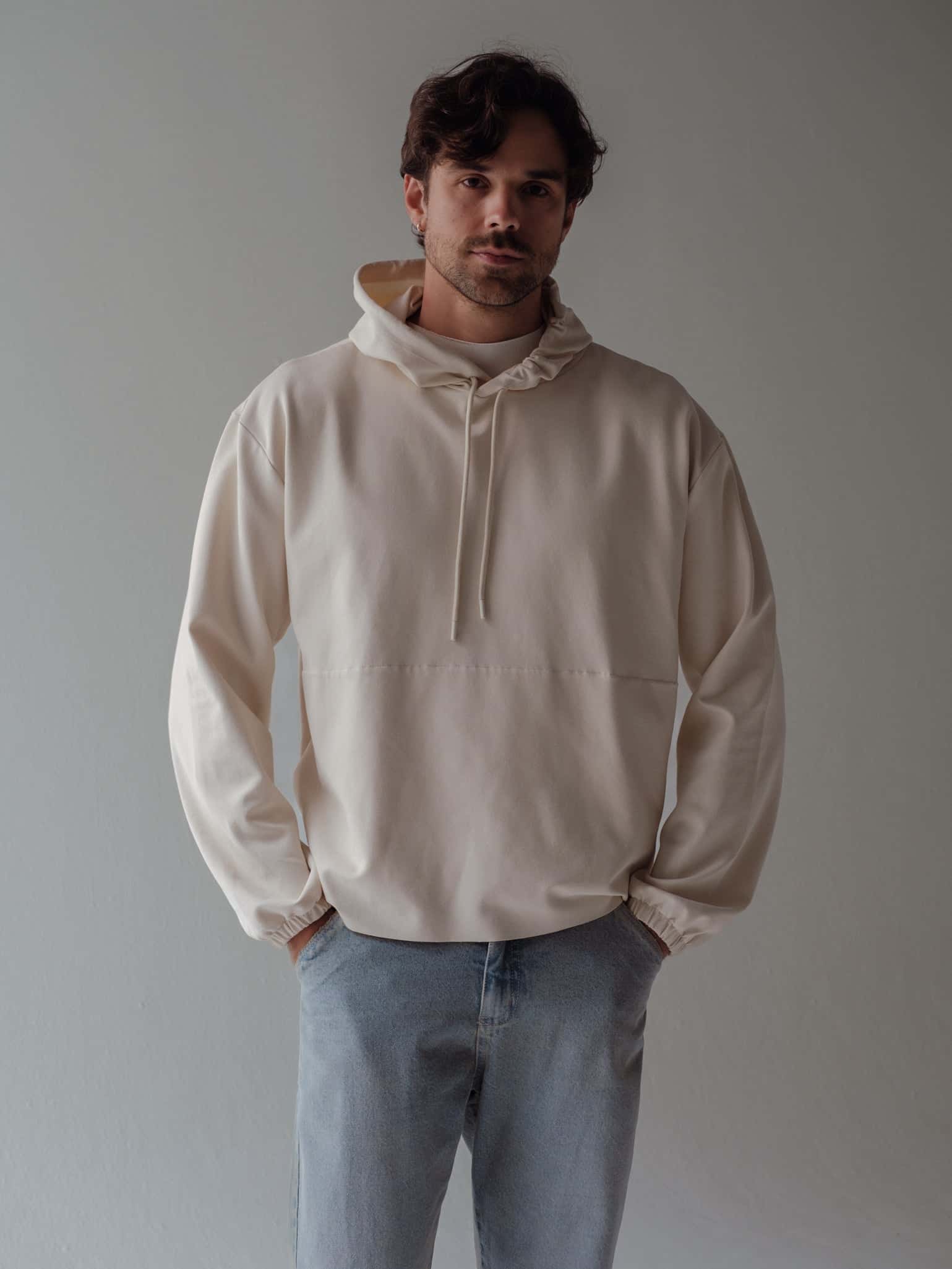 CUT CLEAN HOODIE - SEA SALT