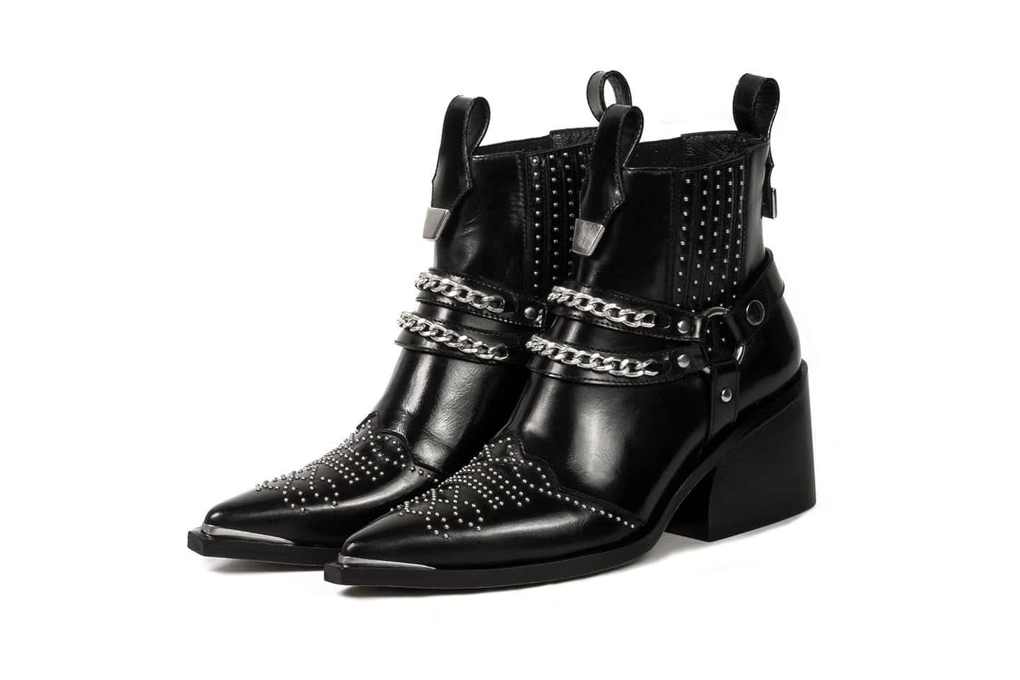 TEXAS SHOELLERY BLACK X SILVER.