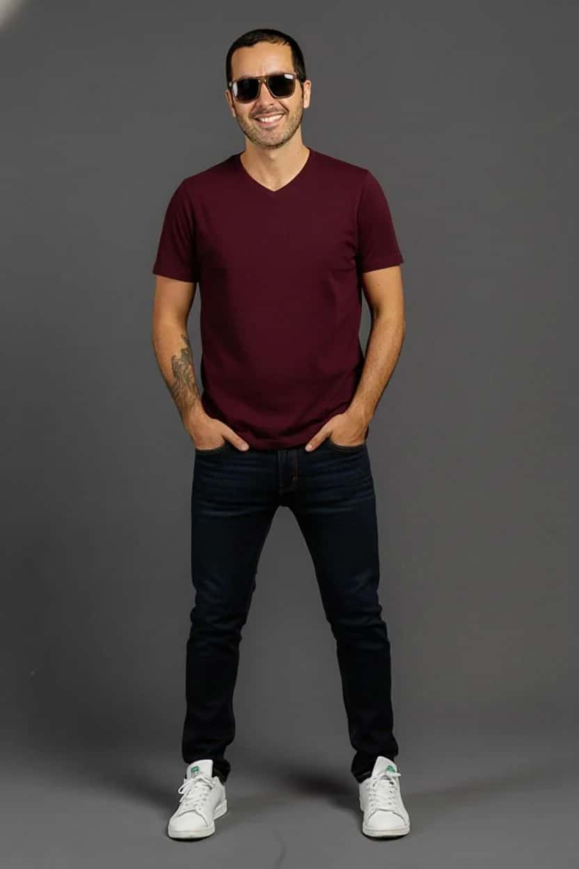 Camiseta Cuello V - miniatura 8