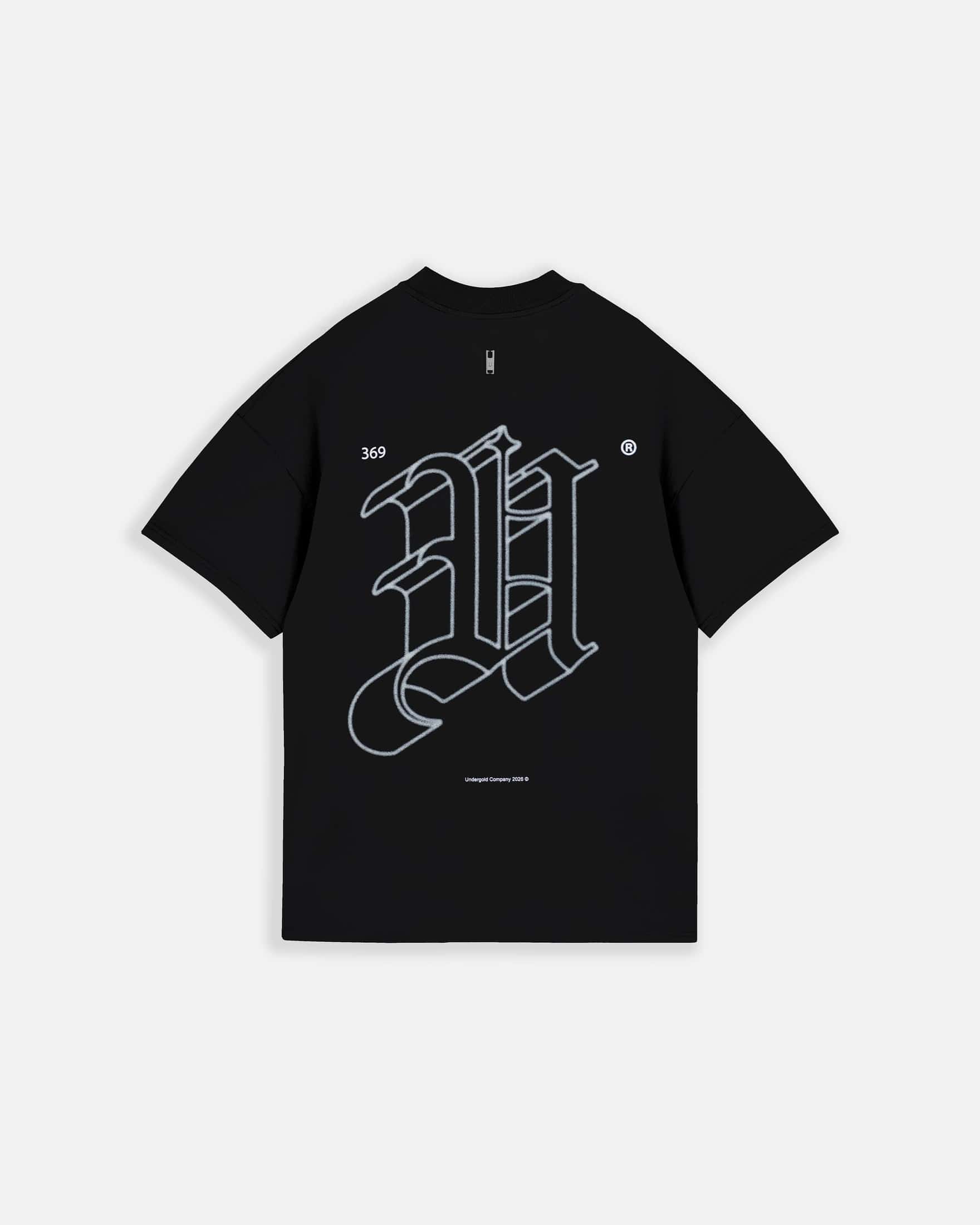 Line Solid U Tshirt Black - miniatura 1